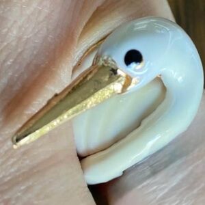 Three Piece Swan Ring